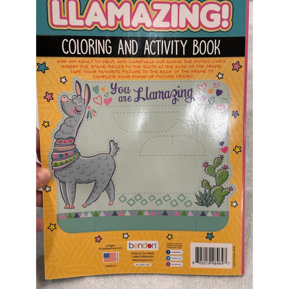 Llamazing coloring and activity book - Picture 2 of 7